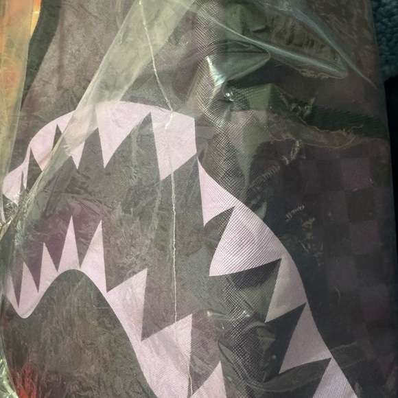 Purple and Pink Checkered Backpack - Picture 5 of 6